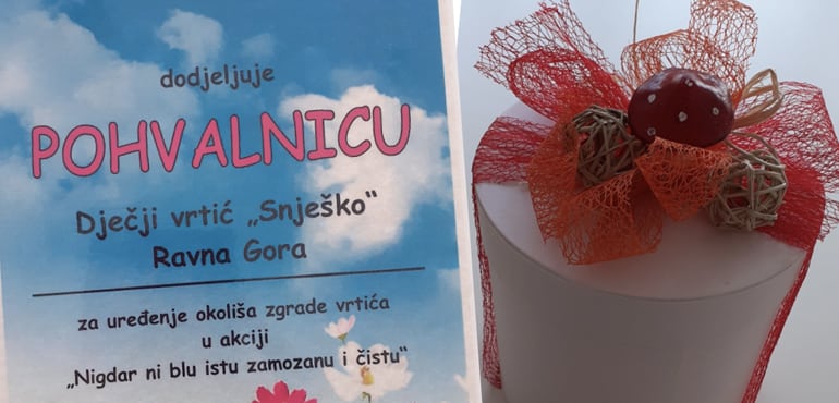 Pohvalnica općine Ravna Gora